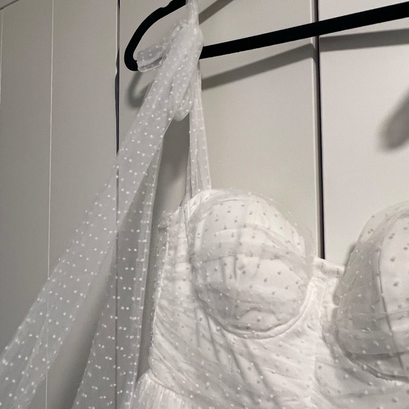 Bloomingdales White Midi Tulle dress - Picture 4 of 4